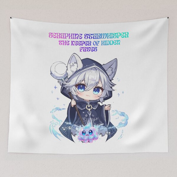 Item preview, Seraphine Starwhisper – Keeper of Hidden Fates | Whisperer of Secrets Unseen designed and sold by Monzora.
