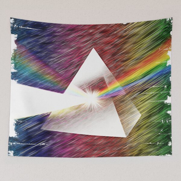 Item preview, Rainbow Prism Energy Abstract Geometry Art designed and sold by Hen-C-Art.