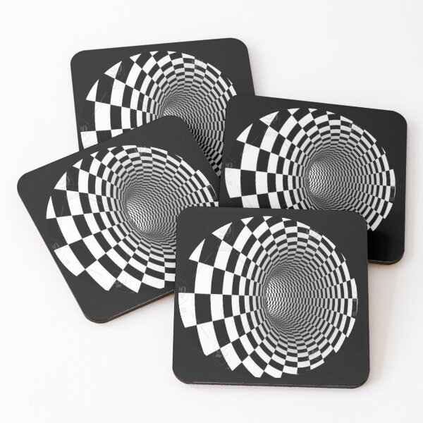 Item preview, Optical Illusion 3D Tunnel - Hypnotic Black and W designed and sold by FunnyStyleLine.