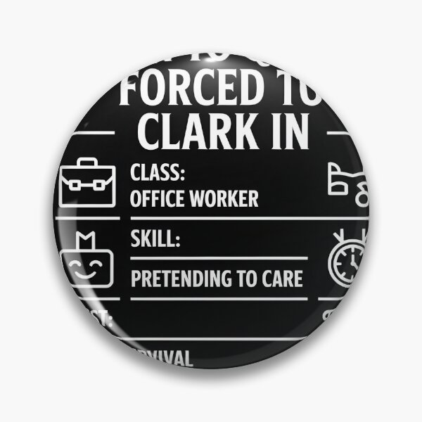 Item preview, Born to Quest Forced to Clock In – Funny Office Character Sheet Shirt designed and sold by Viktorio Art Shop.