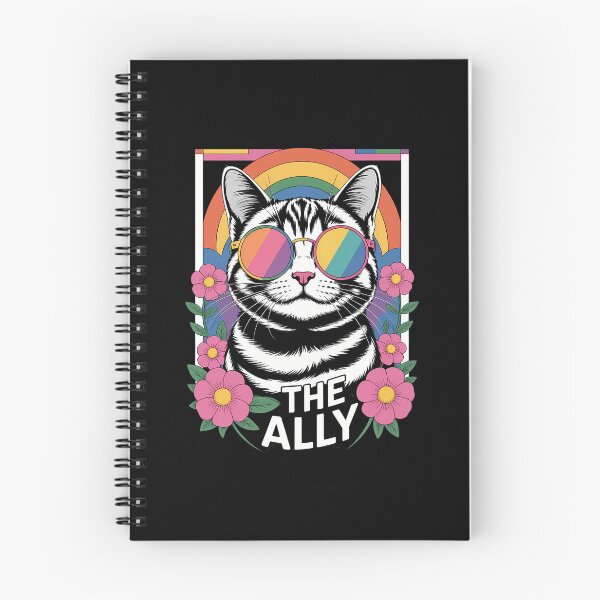 Item preview, Ally Cat Tarot Card LGBT Gay Pride Month Rainbow Flag LGBTQ designed and sold by cosmicncozyS.