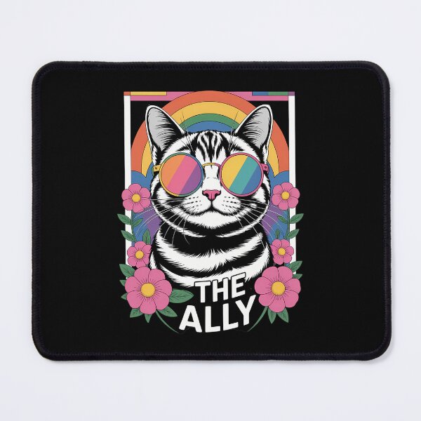 Item preview, Ally Cat Tarot Card LGBT Gay Pride Month Rainbow Flag LGBTQ designed and sold by cosmicncozyS.