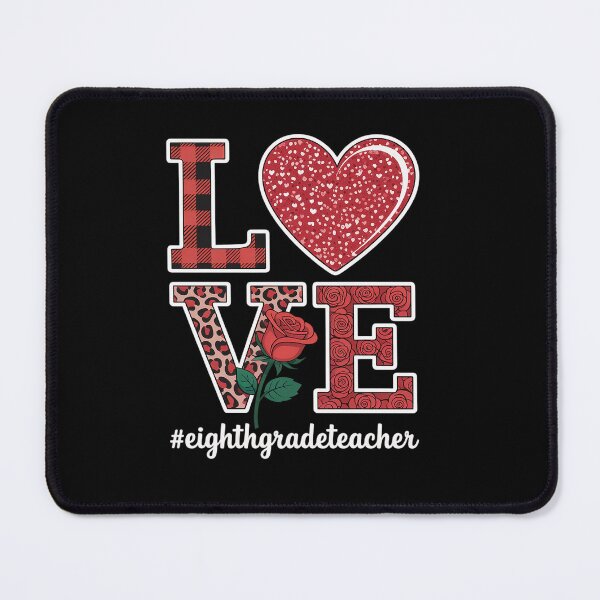Item preview, Eighth Grade Teacher Valentine Day Love Heart Flower designed and sold by KonopikaaArt.