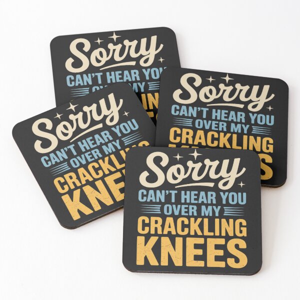 Item preview, Crackling Knees Funny Retirement Humor Aging Souvenir Group designed and sold by BlueCreator-inc.