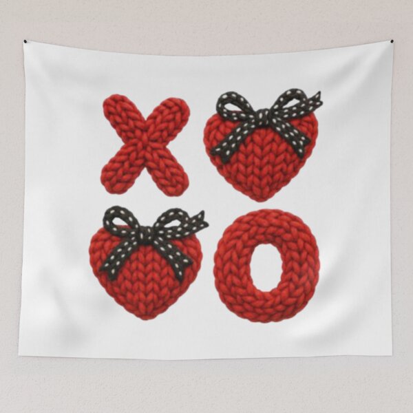 Item preview, Crocheted XO with Hearts designed and sold by szydelkowanika.