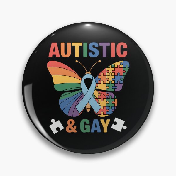 Item preview, Autistic & Gay Support Autism Awareness LGBT Pride Month designed and sold by cosmicncozyS.