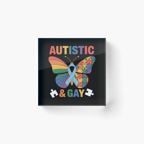 Item preview, Autistic & Gay Support Autism Awareness LGBT Pride Month designed and sold by cosmicncozyS.