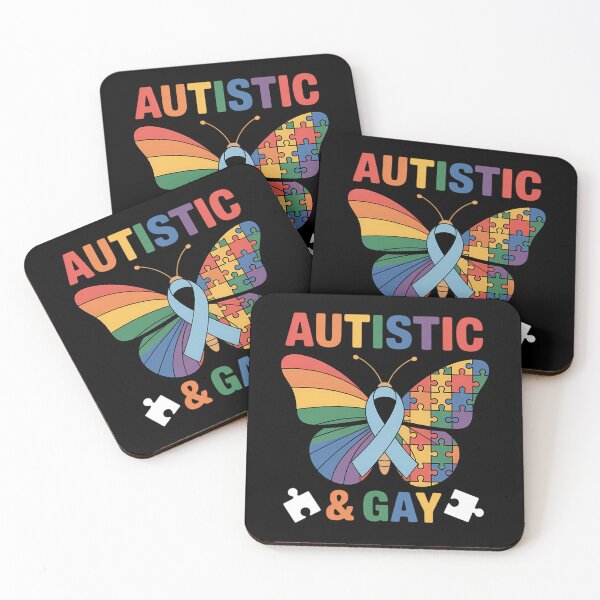 Item preview, Autistic & Gay Support Autism Awareness LGBT Pride Month designed and sold by cosmicncozyS.