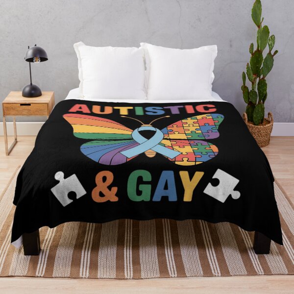 Item preview, Autistic & Gay Support Autism Awareness LGBT Pride Month designed and sold by cosmicncozyS.