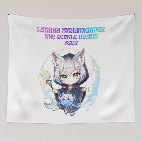 Item preview, Lunara Starwhisper – Gentle Dream Seer | Heart of Moonlit Visions designed and sold by Monzora.
