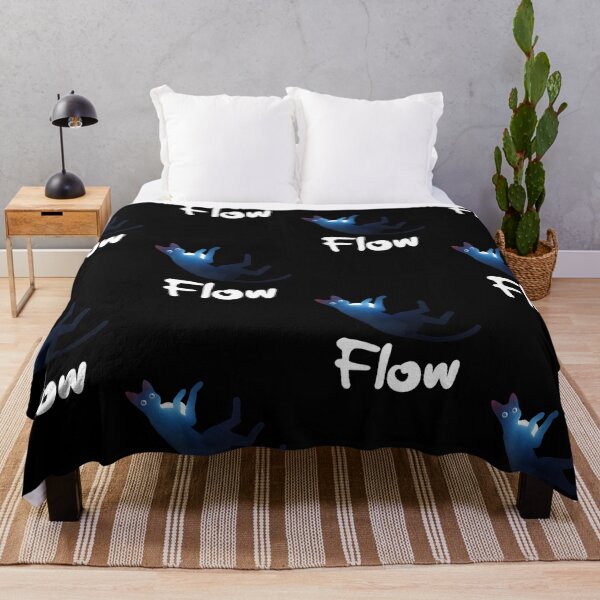 Item preview, Flow — Floating Cat Aesthetic Illustration designed and sold by flowerpower999.