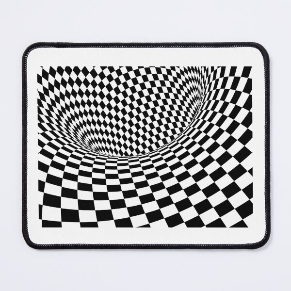 Item preview, Optical Black Checkerboard Tunnel designed and sold by FunnyStyleLine.