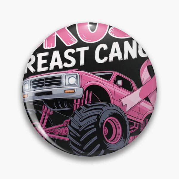Item preview, Crush Breast Cancer Awareness Monster Truck Pink designed and sold by Dolostope.
