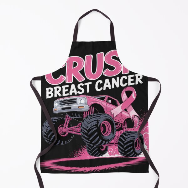 Item preview, Crush Breast Cancer Awareness Monster Truck Pink designed and sold by Dolostope.