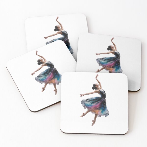 Item preview, Rainbow Watercolor Ballerina Skirt: Elegant illustration of a ballet dancer, a stylish gift for dance lovers. designed and sold by FusiTink.