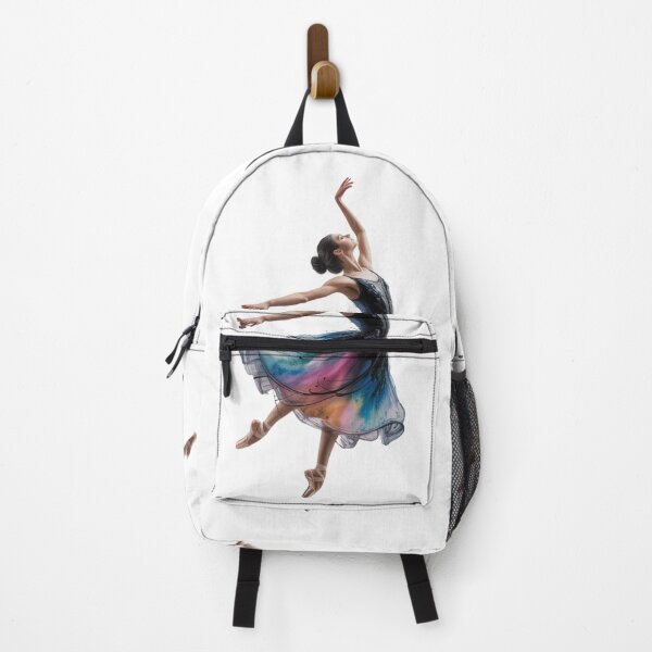 Item preview, Rainbow Watercolor Ballerina Skirt: Elegant illustration of a ballet dancer, a stylish gift for dance lovers. designed and sold by FusiTink.