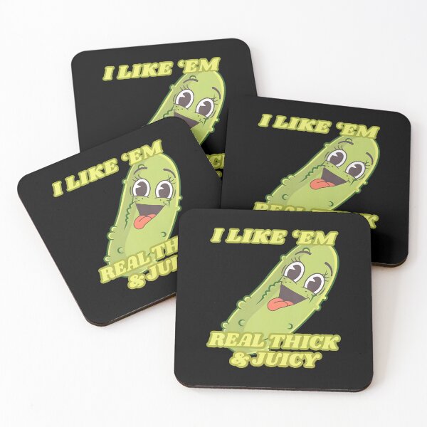 Item preview, I Like Em Real Thick And Juicy Funny Pickle Meme designed and sold by godreyimmzzg.