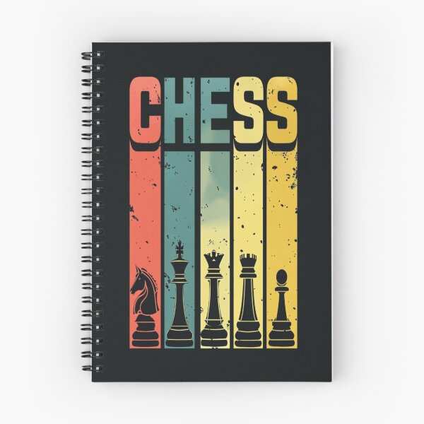 Item preview, Bold Retro Chess Design – Colorful Silhouettes of Knight, King, Queen, Rook & Pawn on Black designed and sold by Bright Nest Studio.