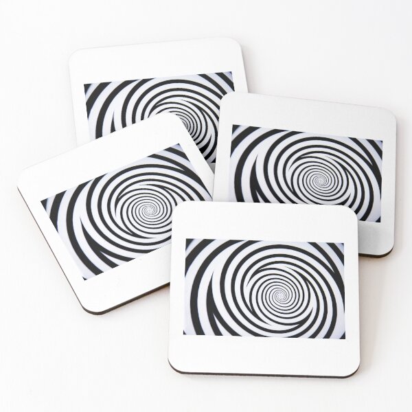 Item preview, Hypnotic Spiral Monochrome designed and sold by FunnyStyleLine.