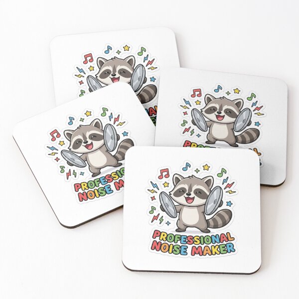 Item preview, Professional Noise Maker - Funny Cute Raccoon for Loud Babies designed and sold by Wide Awake Designs.