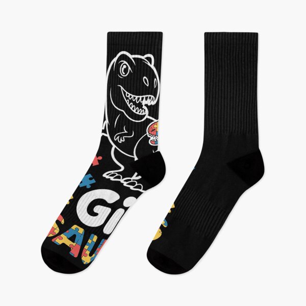 Item preview, Gigi Saurus Autism Awareness Autistic Dinosaur Family designed and sold by KonopikaaArt.