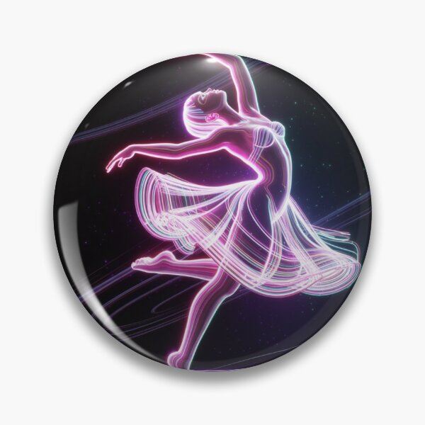 Item preview, Synthwave Neon Dancer: Cyberpunk Ballet Dancer Art, Retro Futuristic Vaporwave Dance Graphic designed and sold by FusiTink.