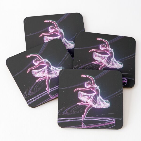 Item preview, Synthwave Neon Dancer: Cyberpunk Ballet Dancer Art, Retro Futuristic Vaporwave Dance Graphic designed and sold by FusiTink.