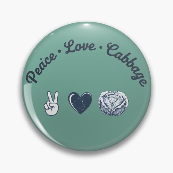 Item preview, Love Peace Cabbage  designed and sold by HowToCanadian.