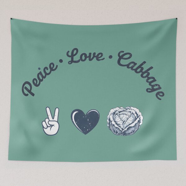 Item preview, Love Peace Cabbage  designed and sold by HowToCanadian.