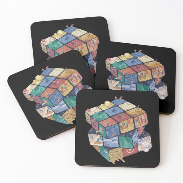 Item preview, Color Cube Puzzle — Retro Brain Teaser Geometric Art designed and sold by flowerpower999.