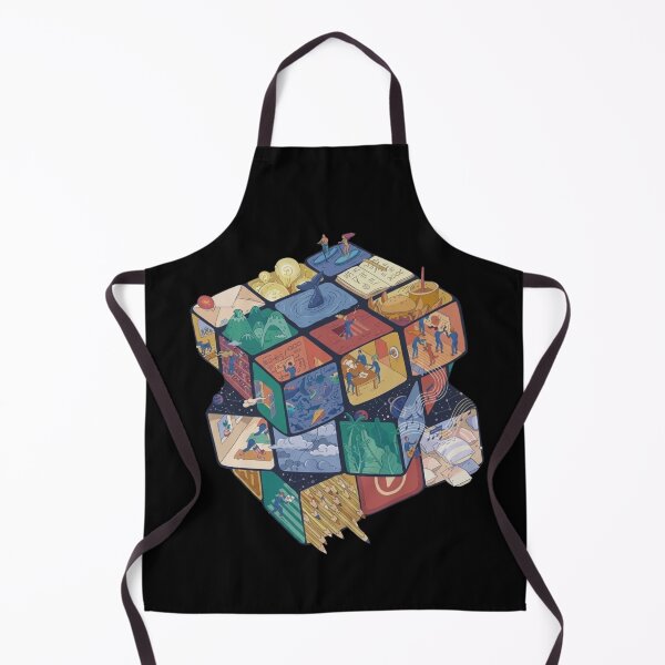 Item preview, Color Cube Puzzle — Retro Brain Teaser Geometric Art designed and sold by flowerpower999.