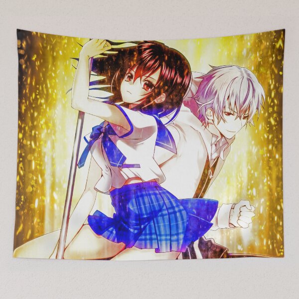 Item preview, Yukina Himeragi Strike the Blood Anime Girl Waifu Action Blue Aura designed and sold by Tokyonomad.