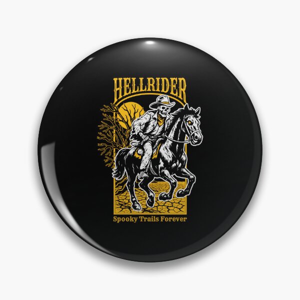 Item preview, Hellrider - Skeleton Cowboy On Ghost Horse Vintage Halloween Western  designed and sold by thalloathiew.
