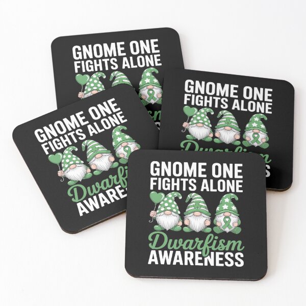 Item preview, Gnome One Fights Alone Green Ribbon Dwarfism Awareness designed and sold by KonopikaaArt.