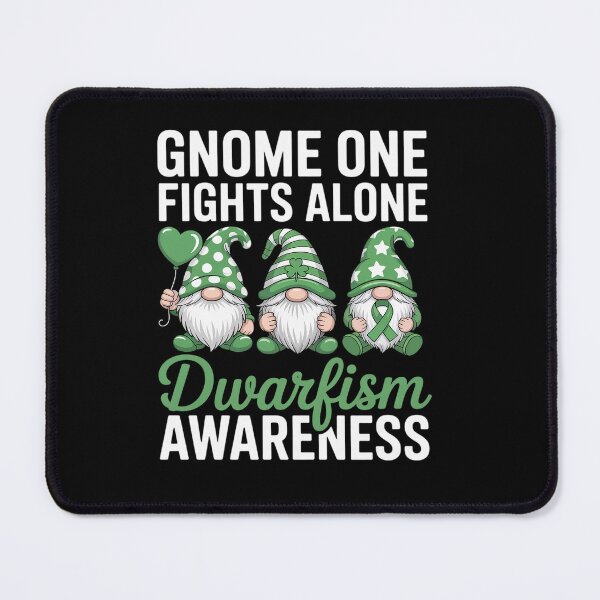 Item preview, Gnome One Fights Alone Green Ribbon Dwarfism Awareness designed and sold by KonopikaaArt.