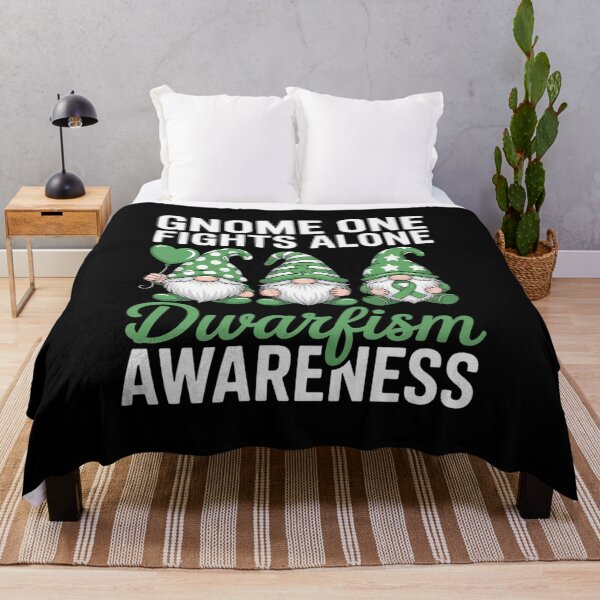 Item preview, Gnome One Fights Alone Green Ribbon Dwarfism Awareness designed and sold by KonopikaaArt.