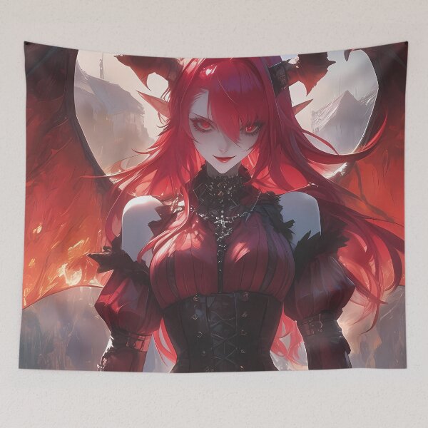 Item preview, Irina Shidou High School Dxd Demonic Anime Girl Waifu Gothic Red Wings Aura designed and sold by Tokyonomad.