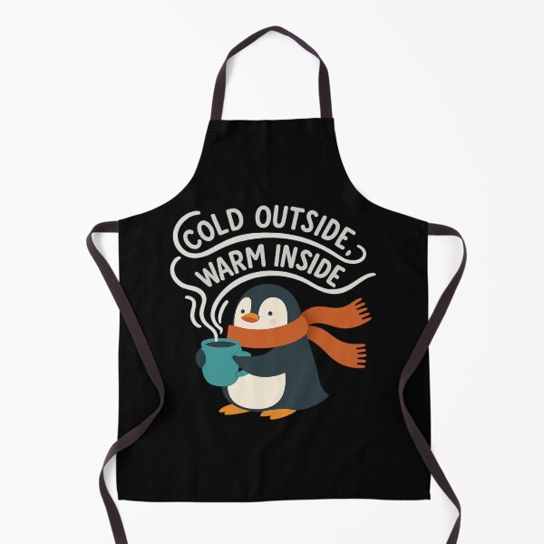 Item preview, Cold Outside Warm Inside - Cozy Penguin Winter Design designed and sold by MKreative Studio.