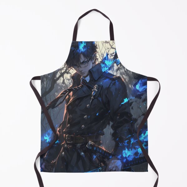 Item preview, Yukio Okumura Blue Exorcist Solemn Anime Blue Flame Forest Quiet Strength designed and sold by Tokyonomad.