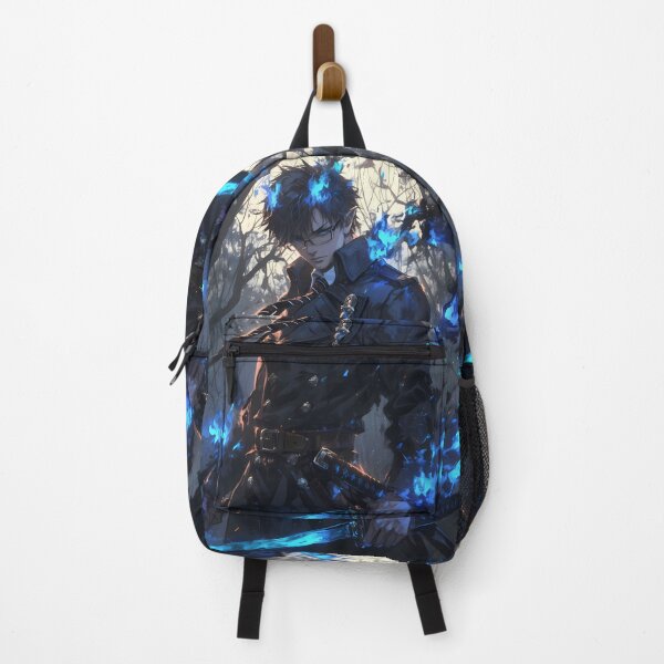 Item preview, Yukio Okumura Blue Exorcist Solemn Anime Blue Flame Forest Quiet Strength designed and sold by Tokyonomad.