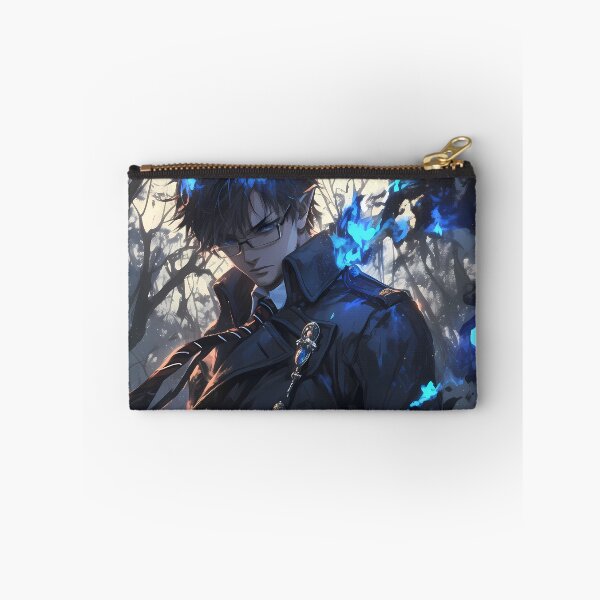 Item preview, Yukio Okumura Blue Exorcist Solemn Anime Blue Flame Forest Quiet Strength designed and sold by Tokyonomad.