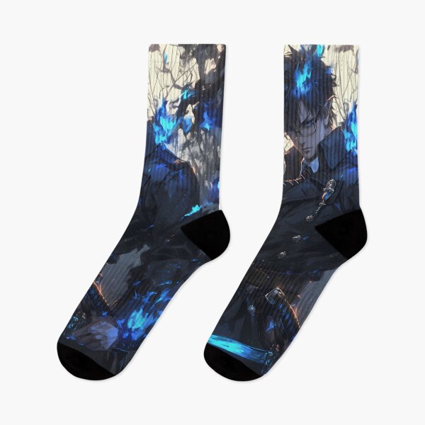 Item preview, Yukio Okumura Blue Exorcist Solemn Anime Blue Flame Forest Quiet Strength designed and sold by Tokyonomad.
