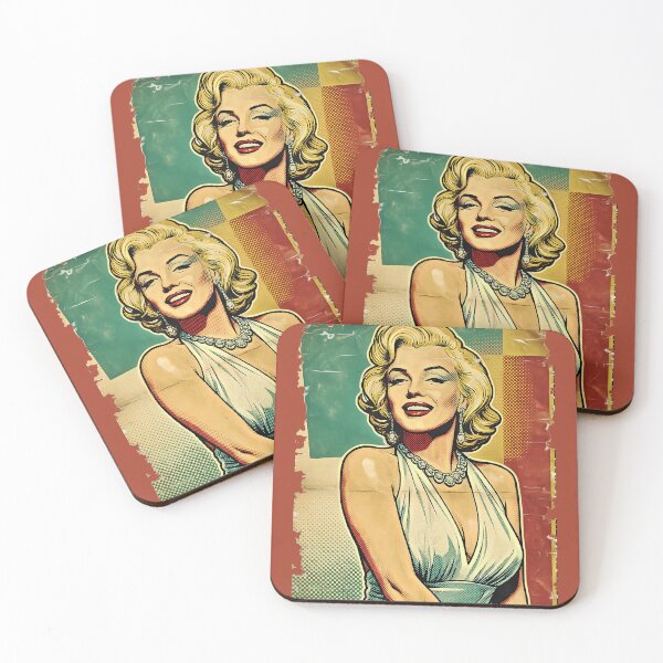 Item preview, Marilyn Monroe Retro Pop Art – Vintage Glamour Portrait designed and sold by Hen-C-Art.