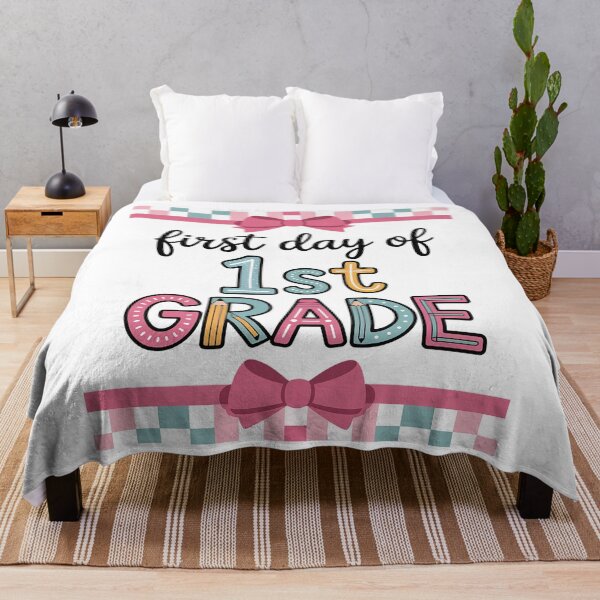 Item preview, First Day of 1st Grade Teacher Girl Coquette Back to School designed and sold by KonopikaaArt.