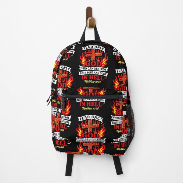 Item preview, Matthew 10:28 Fear Only God Who Can Destroy Both Soul And Body In Hell designed and sold by plushism.