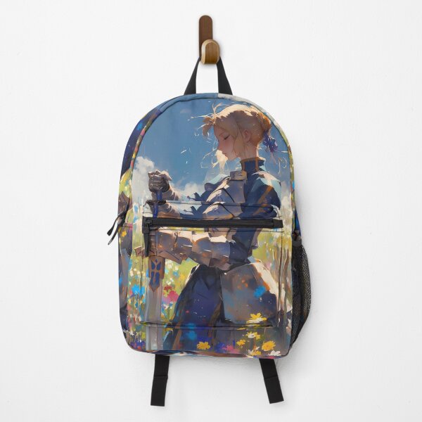 Item preview, Saber Fate Stay Night Radiant Anime Girl Waifu Floral Blue Knight Serenity designed and sold by Tokyonomad.