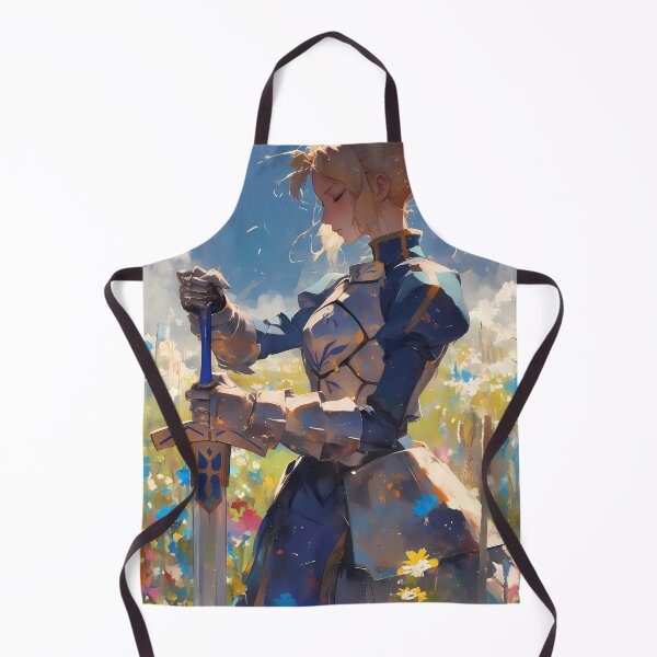 Item preview, Saber Fate Stay Night Radiant Anime Girl Waifu Floral Blue Knight Serenity designed and sold by Tokyonomad.
