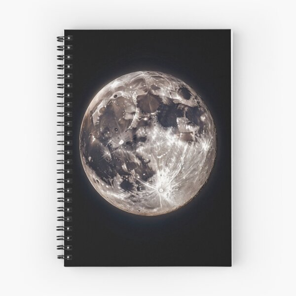Item preview, Hyper-Detailed Full Moon Art – Craters, Rays & Shadows – Cosmic Lunar Poster for Space Lovers designed and sold by Bright Nest Studio.