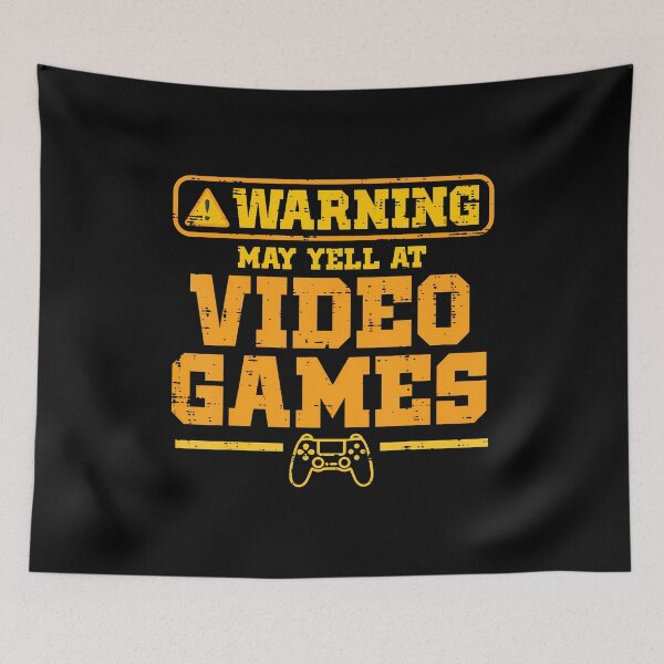 Item preview, Gamer Warning May Yell Video Games Gaming Boys n Men designed and sold by markettathorn.