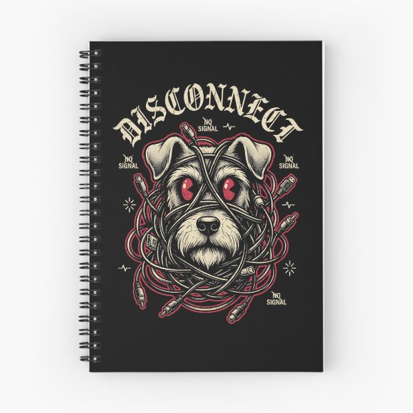 Item preview, Disconnected Schnauzer in Digital Chaos designed and sold by Flying Doggo.